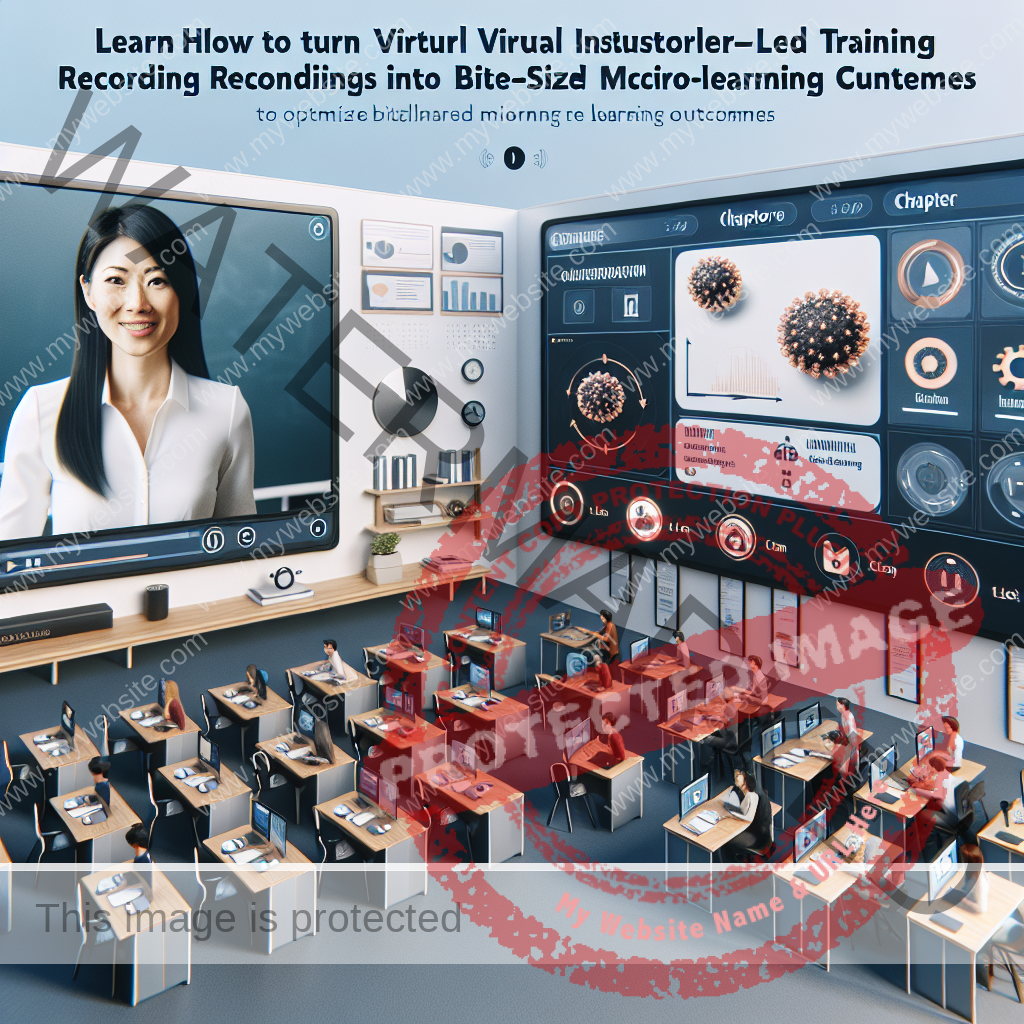 Transforming VILT Recordings into Microlearning Gems