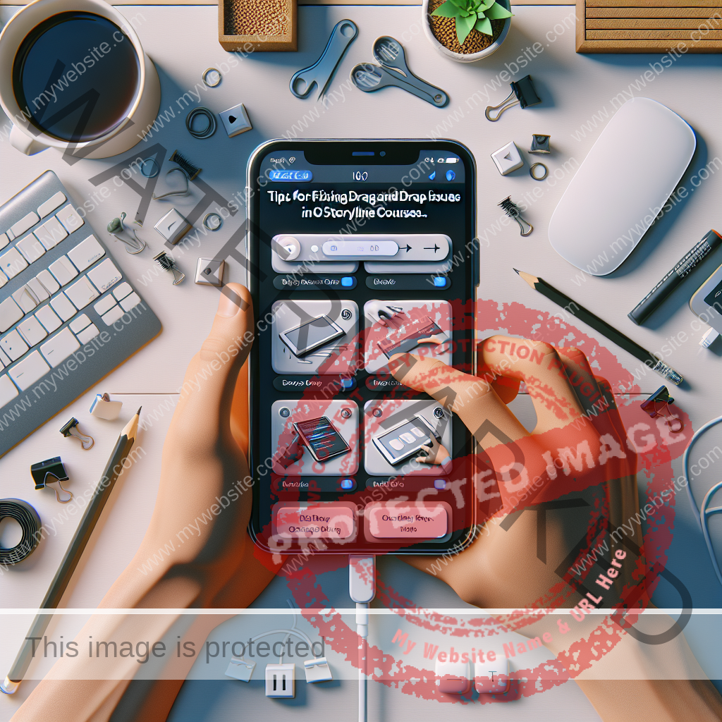 Troubleshooting Drag-and-Drop Functionality Issues in Storyline Courses on iOS Devices