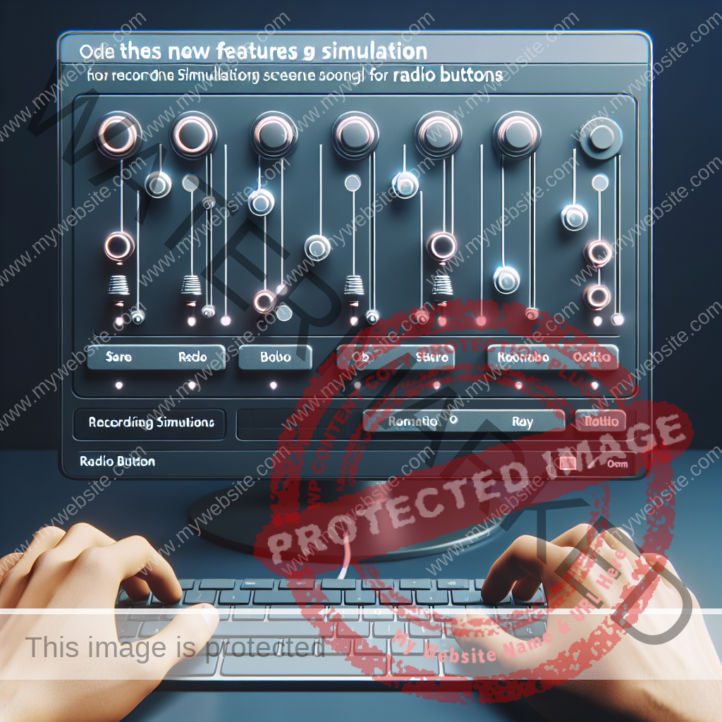 Recording simulation given me radio buttons!