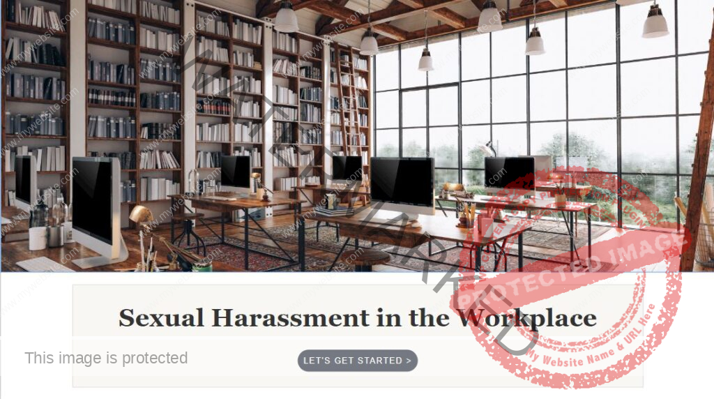 Sexual Harassment in the Workplace (Course, Quiz & Certificate of Completion)