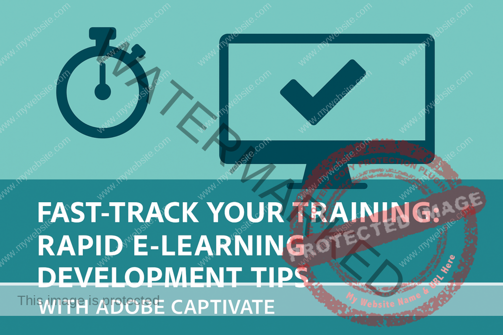 Fast-Track Your Training: Rapid E-Learning Development Tips with Adobe Captivate